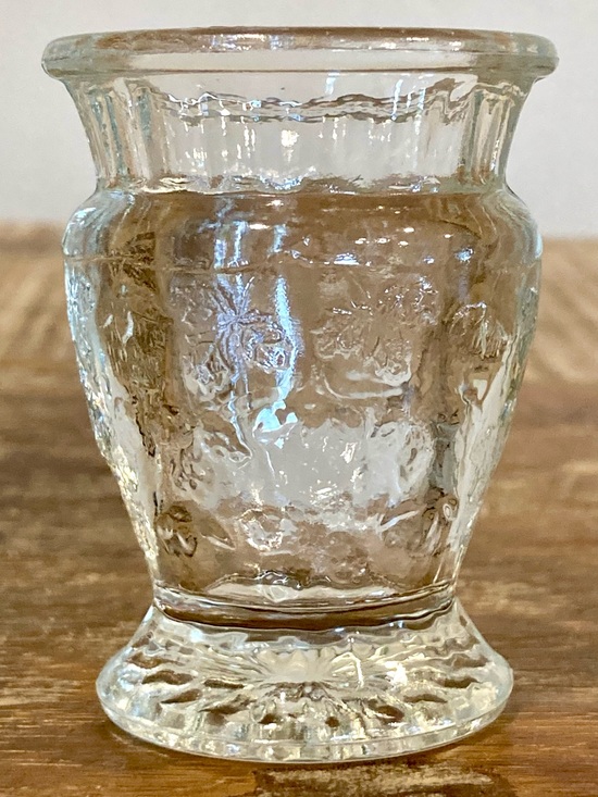 Other - Kokomo Jenkins Clear Glass Falcon Strawberry Pattern Toothpick Holder EAPG